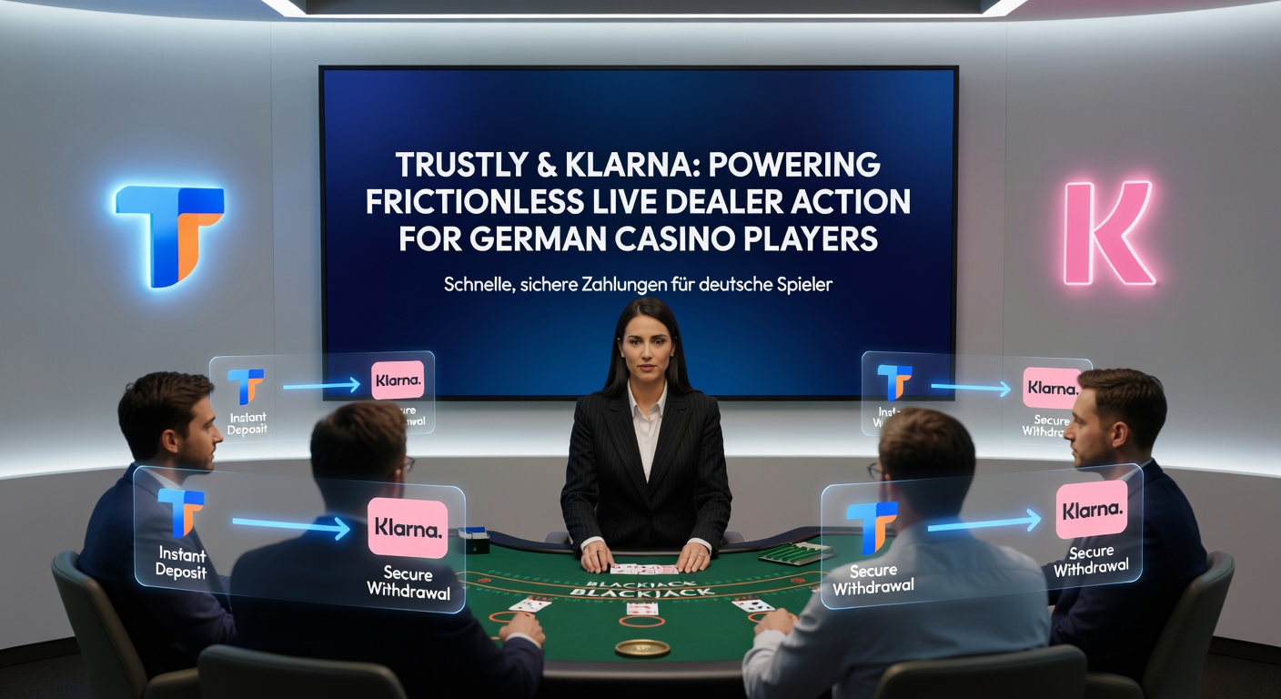 Screenshot einer Live-Dealer-Session mit Trustly-Einzahlungsoption, die nahtlose Integration zeigt